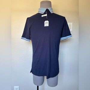 Jos. A. Bank Dark Blue Polo with Light blue Accents